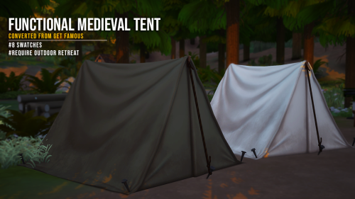 meghewlett:Functional tent for ya peasantDownload here: Patreon (free)