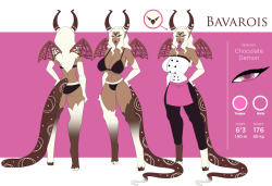 nightargen:  I am updating the template for my ref sheets.Bavarois belongs to me :P