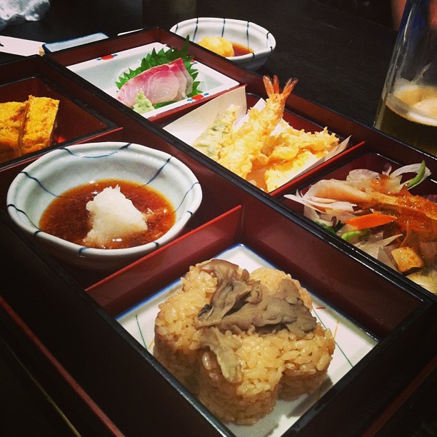 hongkonghipster:  Delicious bento dinner!! The “Ladies’ Set” treated me well