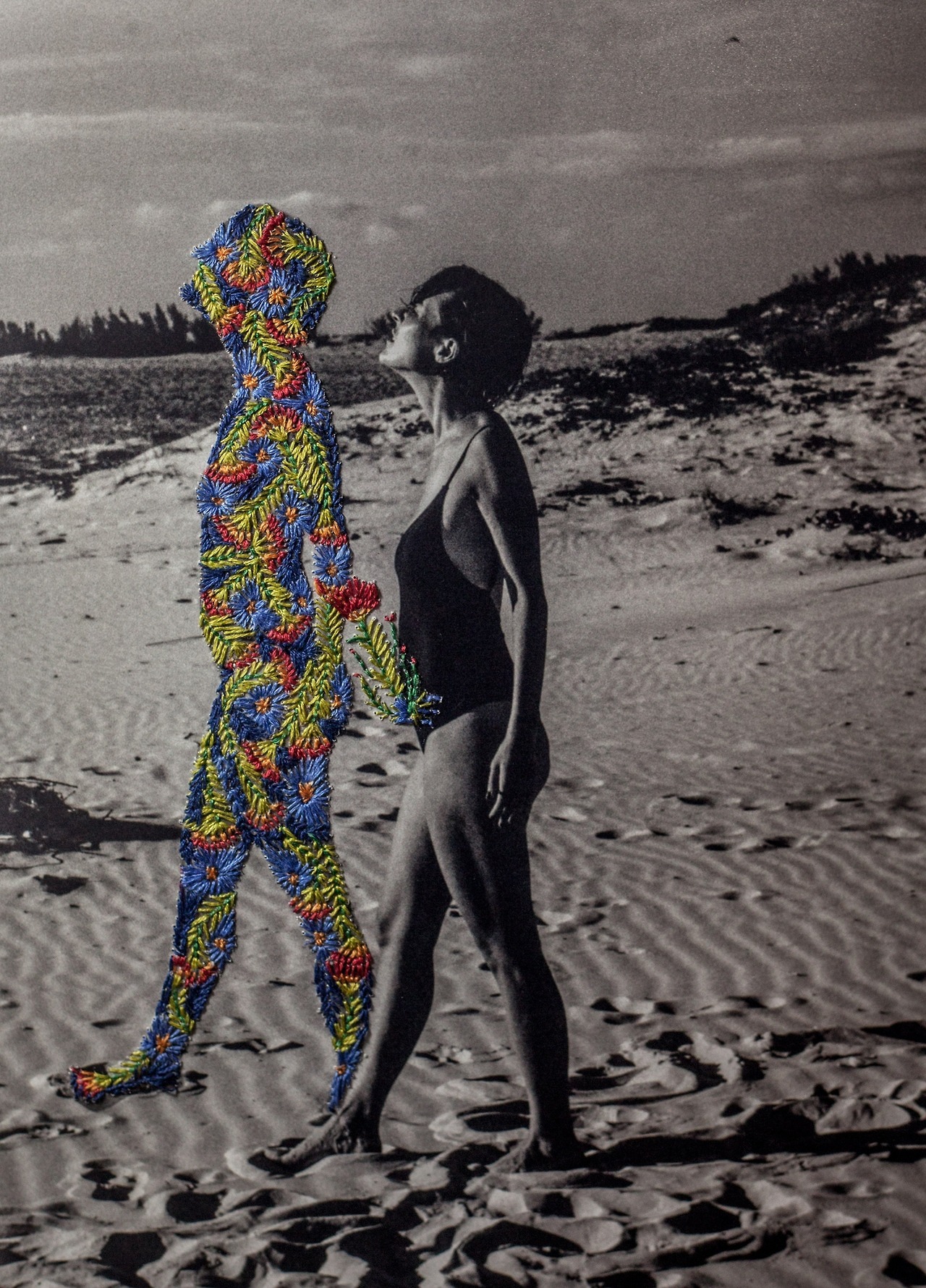 crossconnectmag:  Embroidered Photos by Aline Brant Aline Brant is a Brazilian artist