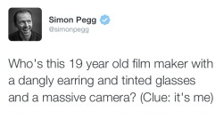 dontbearuiner:  mamarenren:  omfg  So apparently I have a massive boner for 19yo Simon Pegg.  woah :3