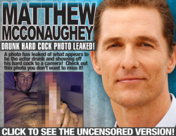 hotmeatmarket:  Fucking hell, is Matthew McConaughey THAT hung?! 