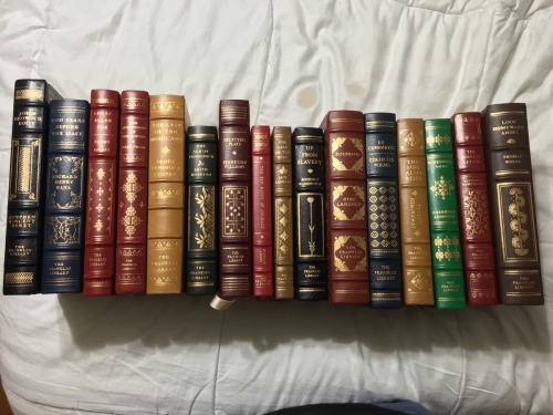 [4032 x 3024]Just received 16 beautiful leather bound books! All great reads also!