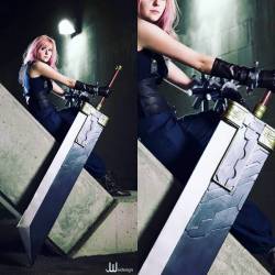 sheenaduquette:  Mondays are hard, hire a SOLDIER to get through your day. 💥 Costume and prop by @sheenaduquette 📷 by @jwaidesign #finalfantasy #lightningfarron #bustersword 