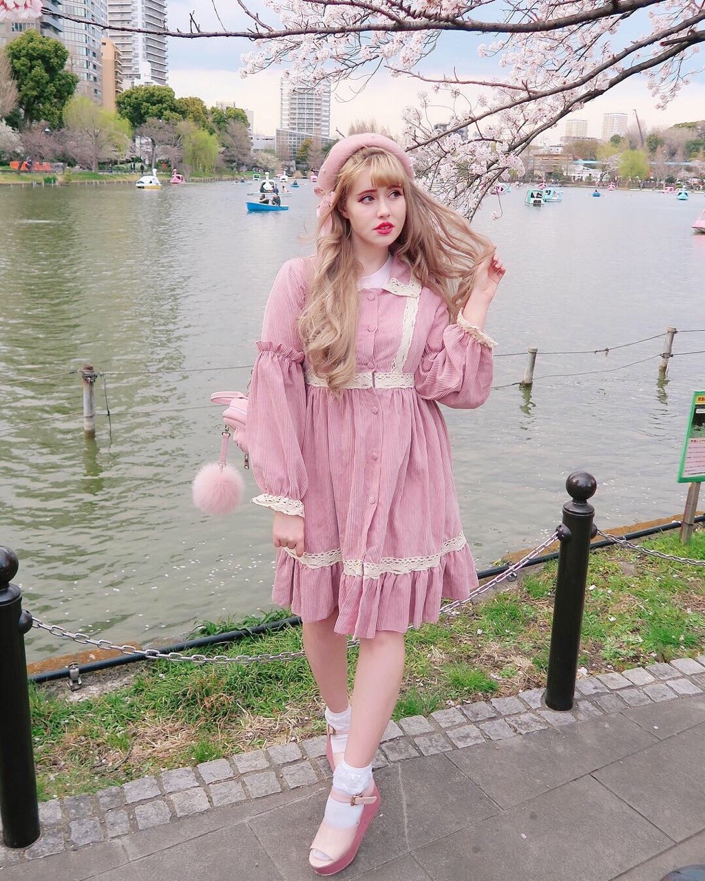 capsule-bunny: This year’s Sakura outfit pictures 🌸💕 IG @capsulebunny  