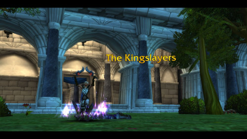 My horde rogue, Darkeena, got her last 2 artifact weapons.  The Kingslayers for Assassination spec a