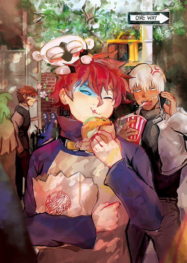 faiell:  Here’s a Kekkai Sensen print I’ll have at AX!