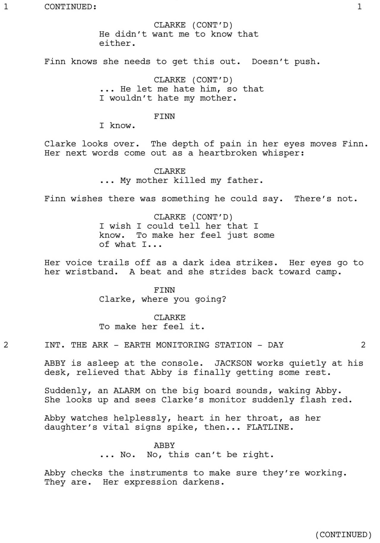 Time to end the night, Wonkru&hellip; Here’s the final scene from “Murphy’s