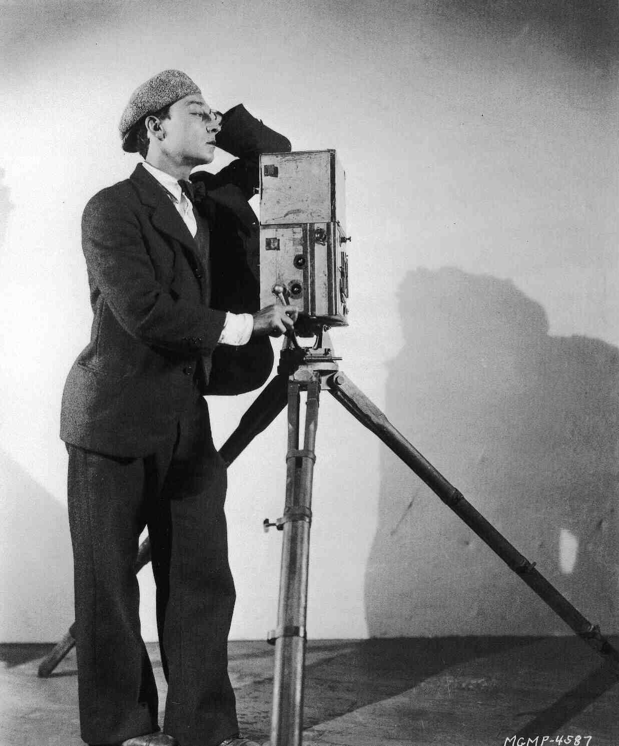 Buster Keaton publicity for The Cameraman, 1928. Photos by Clarence Sinclair Bull