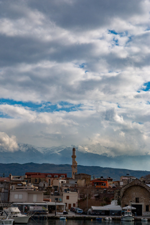 Not the Alps.View over Chania towards the mountains, Crete 2018.