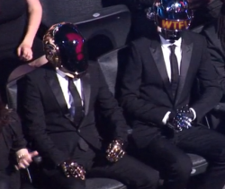 im-a-walking-paradox:  devil-slaying-mutha-phucka:  Daft Punk’s reaction to Miley Cyrus, I was planning to avoid this shit, but this is way too funny.  remarkable