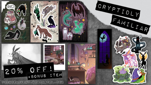13daysadvent: Hello Spooky Buddies! To spread the love of cryptids &amp; pals this season use co
