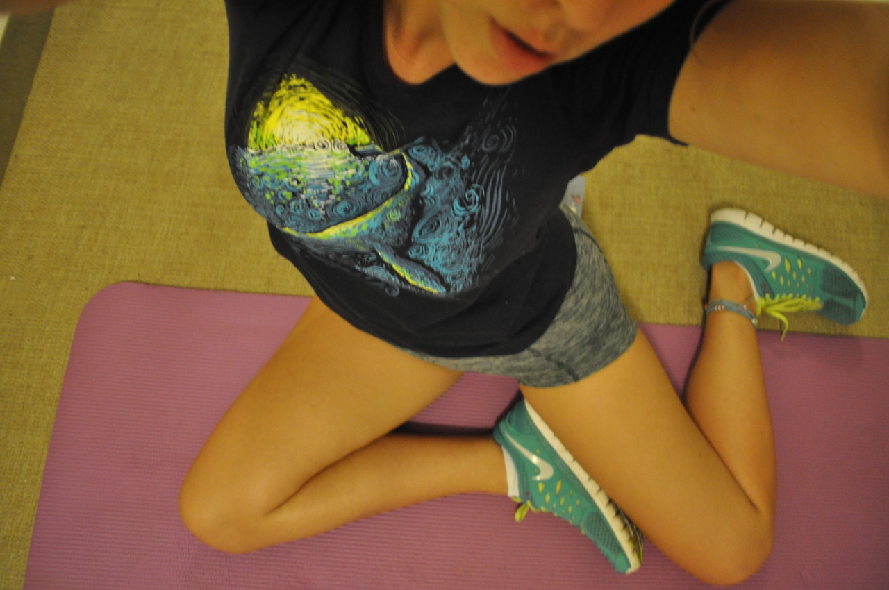 flowerofpassions:  I started out exercising then I ended up naked and taking weird