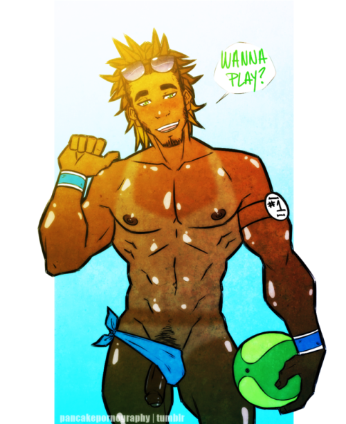 pancakepornography:  remember back in 2015 when aries was just a random nude volleyball player i doodled but everyone loved him so much he became an actual oc?? 