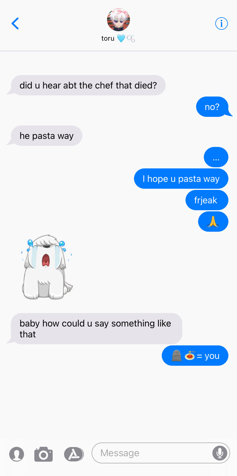 BOYFRIEND GOJO TEXTS .