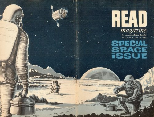 1962. READ Magazine for children, anticipating the moon landing which would occur seven years later