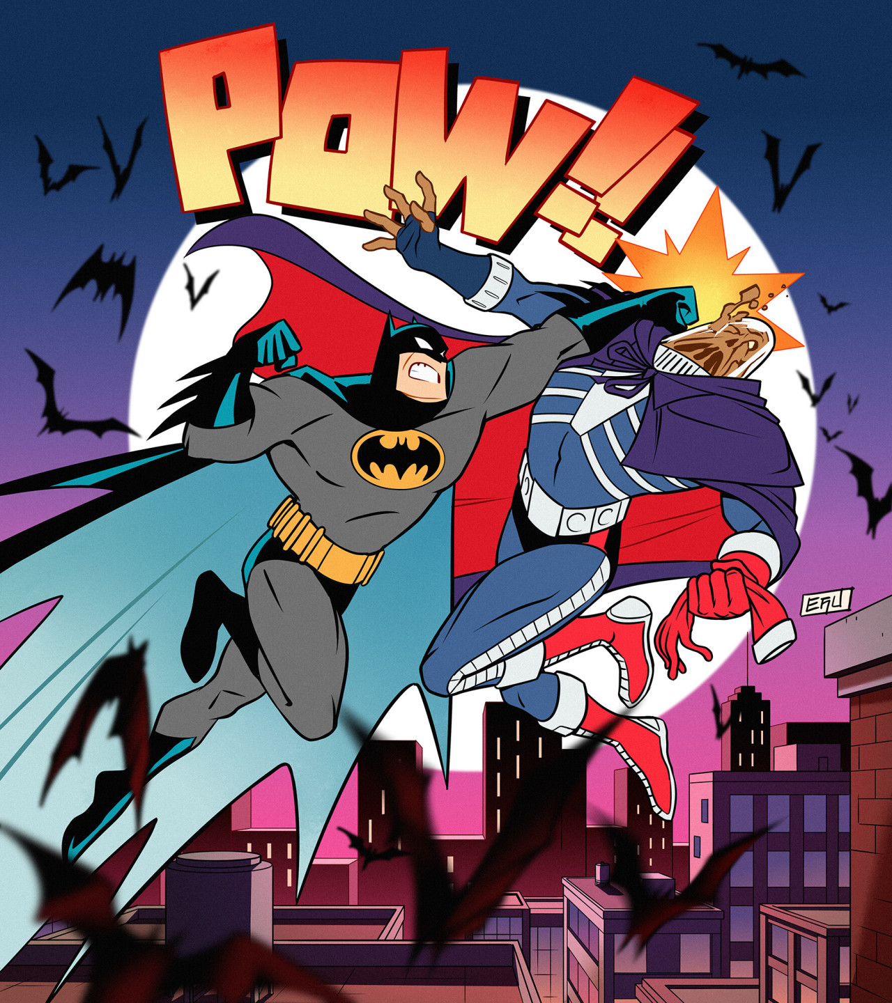 BATMAN NOTES — Batman vs Clayface by Hernán (Eru) Castellano