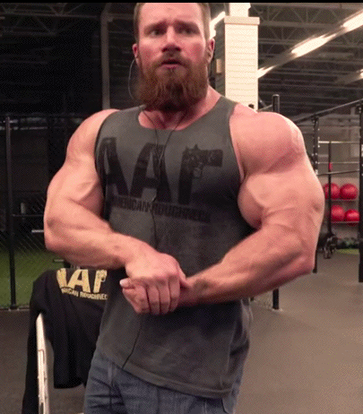 He is one of my favorite men / handsome, hairy, sexy, and muscular.  Physically my kind of man - WOOF