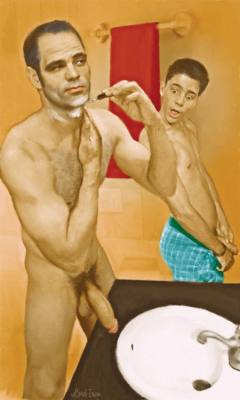 Gay-Erotic-Art:  Ntoons:  Lord Iron  Art Inspires People In Various Ways, Lord Iron