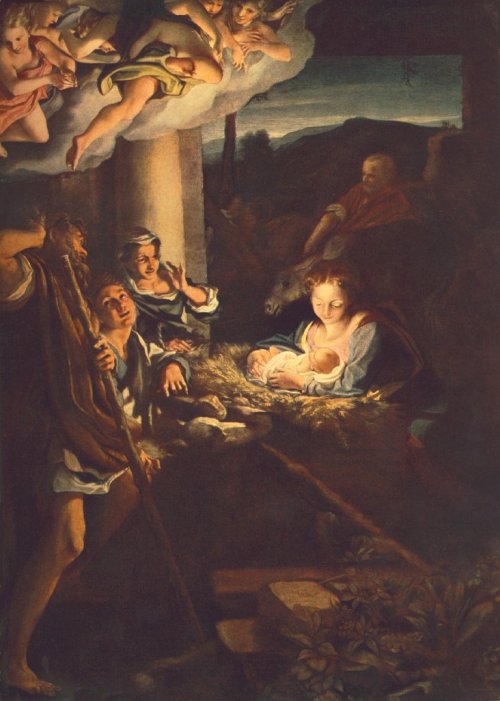 Adoration of the Shepherds (Nativity), Correggio, 1529-30