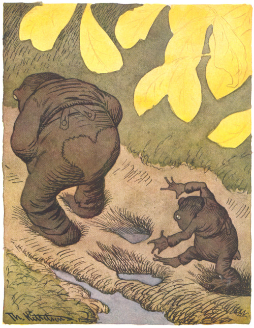 theodor-kittelsen:My Son Tred Always Follow Father’s Footsteps, 1894, Theodor Severin Kittelsen