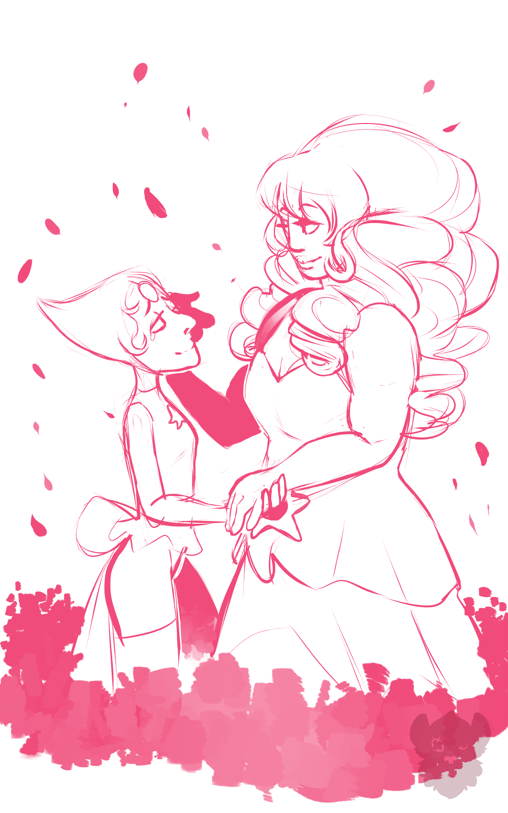 plumy-bum:  PearlQuartz sketch I did tonight— it may or may not end up as a full