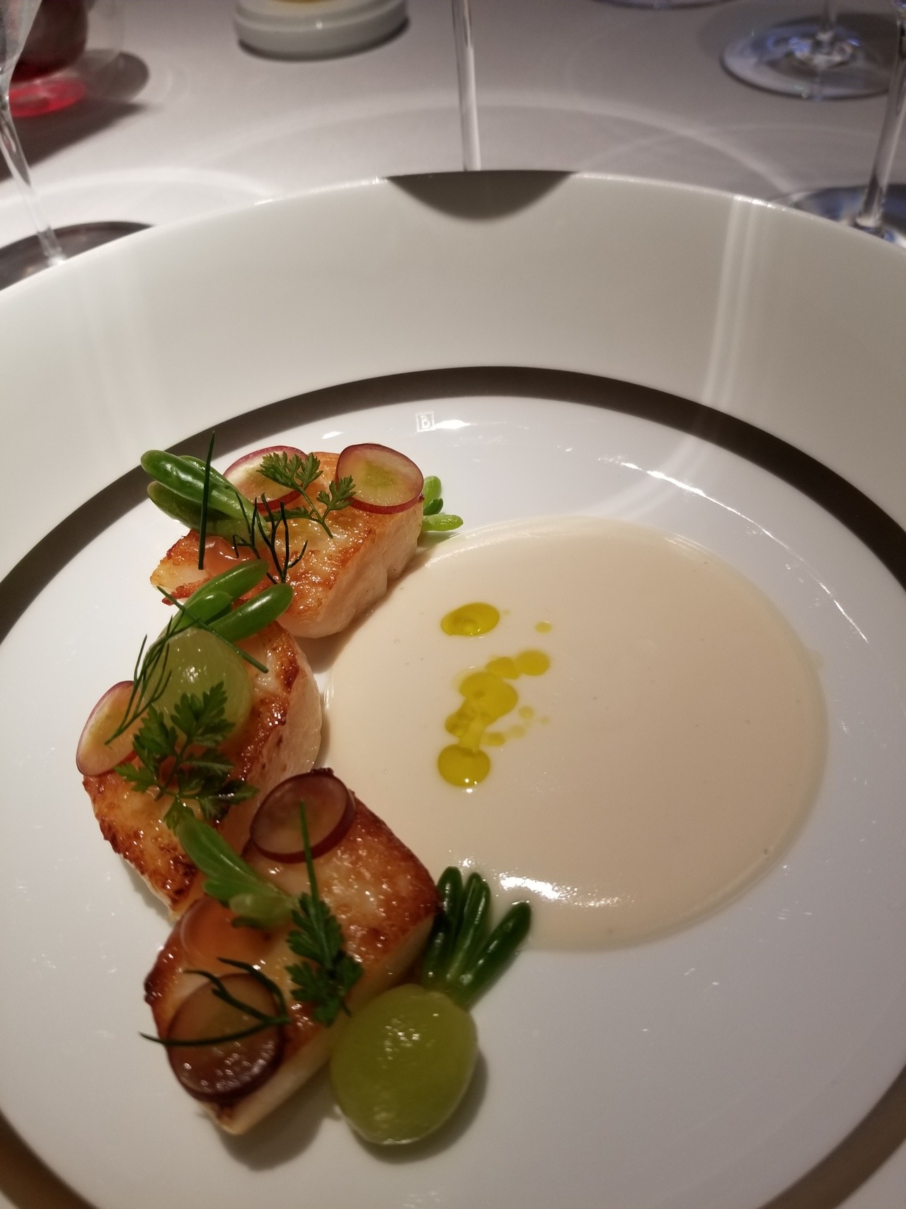 While in London, we had the privilege of having lunch at Restaurant Gordon Ramsay, in Chelsea. The most amazing food you will ever have in your life. I did not get pictures of everything, I was too busy being awed and savoring each delectable morsel.