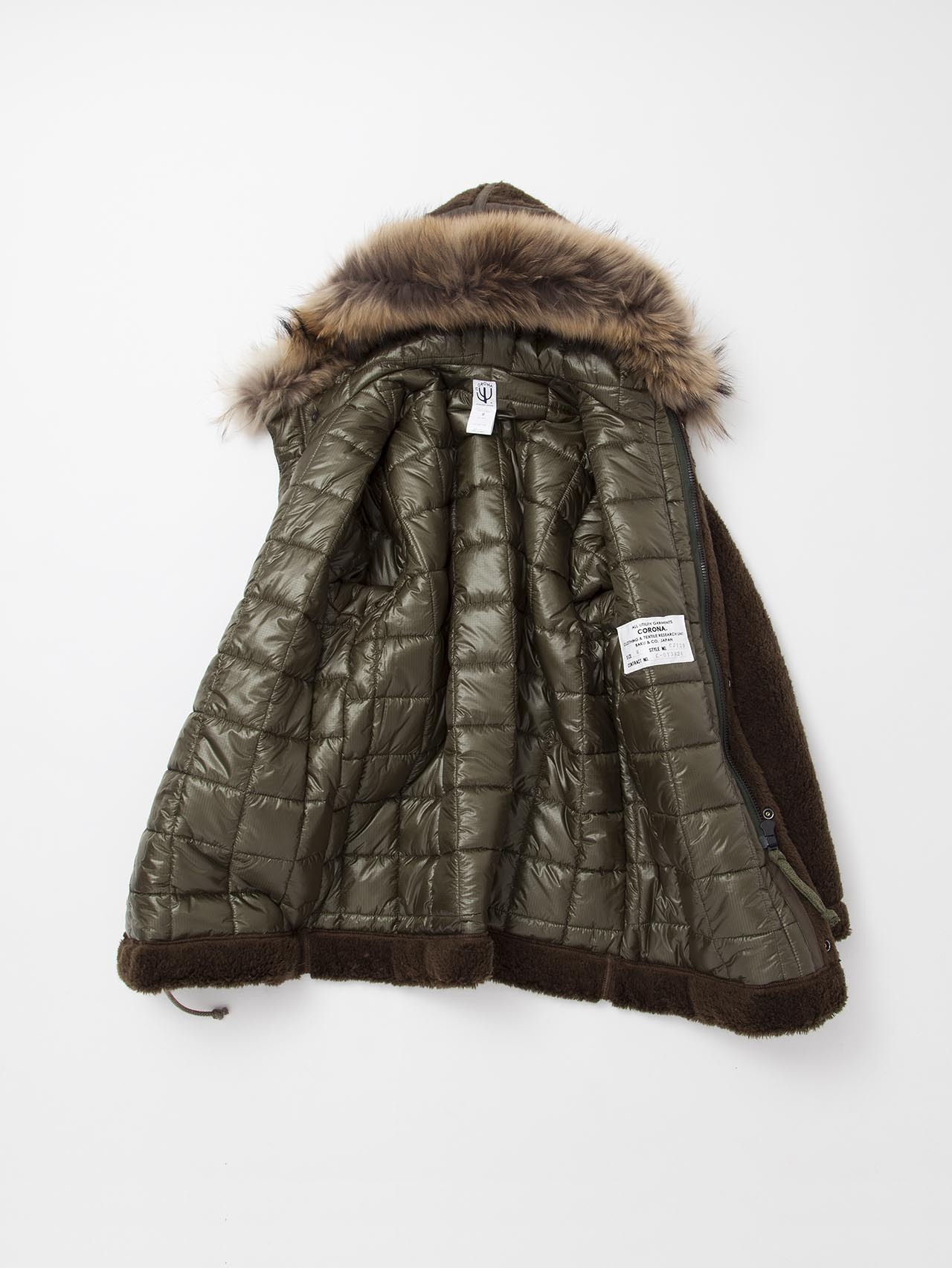 大特価放出！ CORONA 2017 - CJ129 - WOOL PILE LINER PARKA COLOR 17-01 : ジャケット・アウター