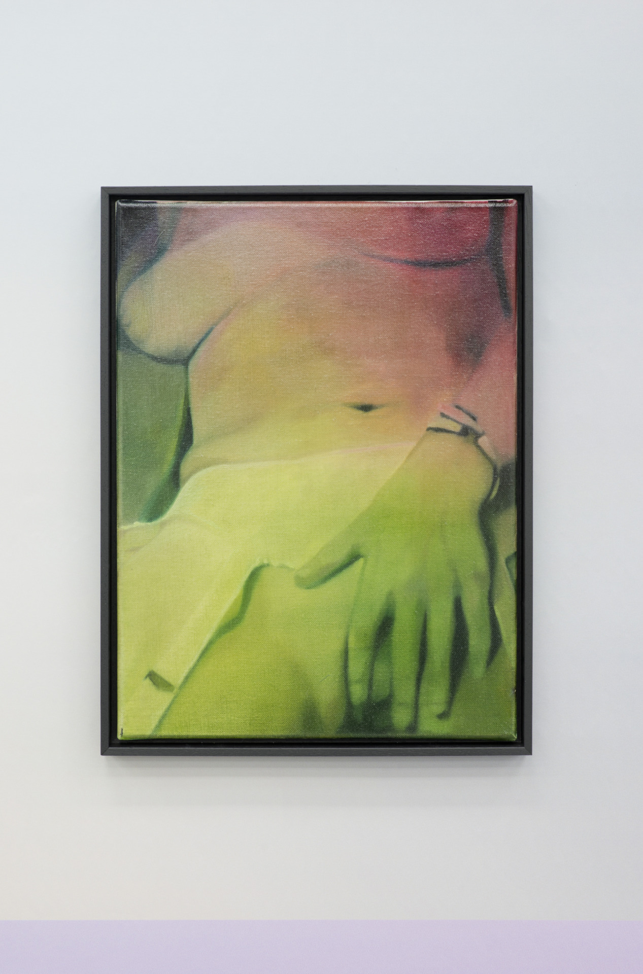 benjaminmoravec:  BLOG(detail),2014 - oil on canvas/wallpaper - 40x30cm.