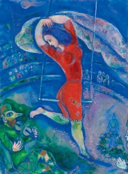 fravery:Marc Chagall - L'Acrobate ou Le Trapèze, c. 1937-38. 