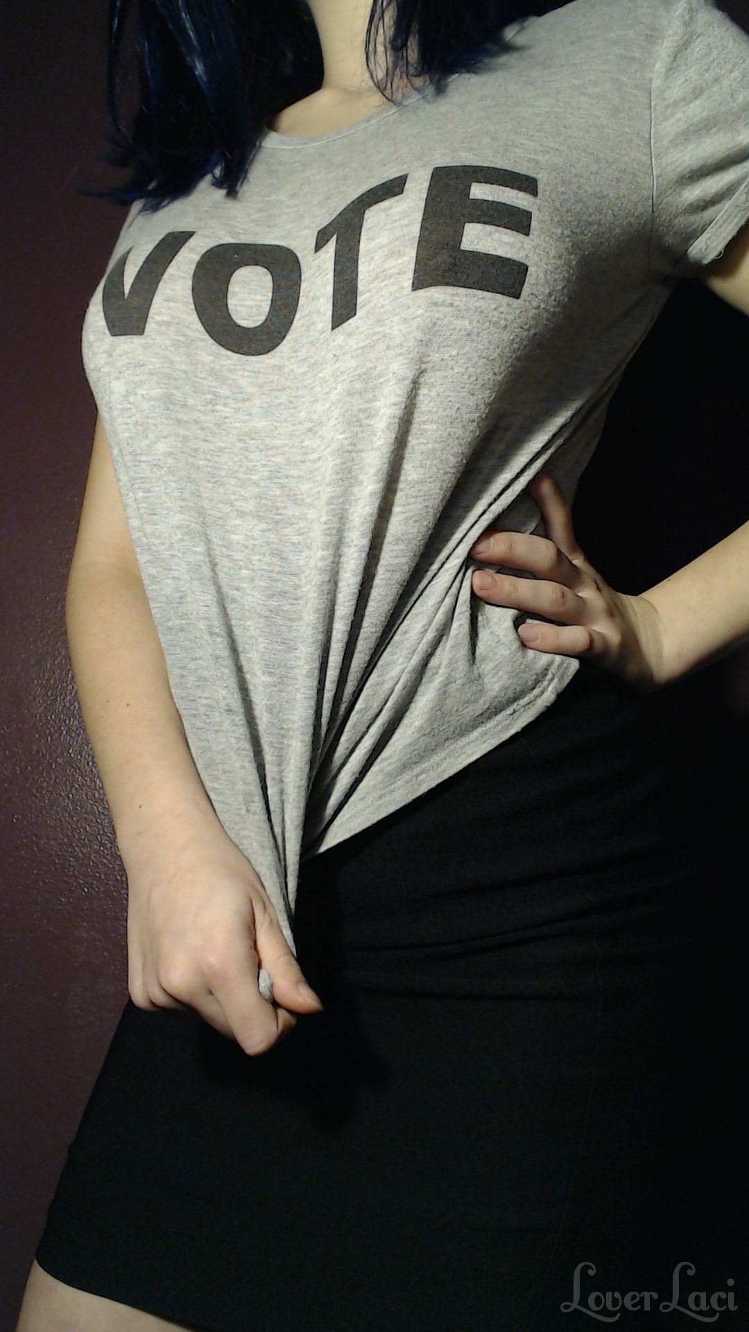 loverlaci:  My titties have a very important message for you today: VOTE
