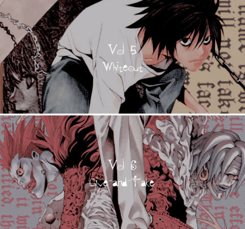 ∟Death note manga covers 1-12 + How to read // 