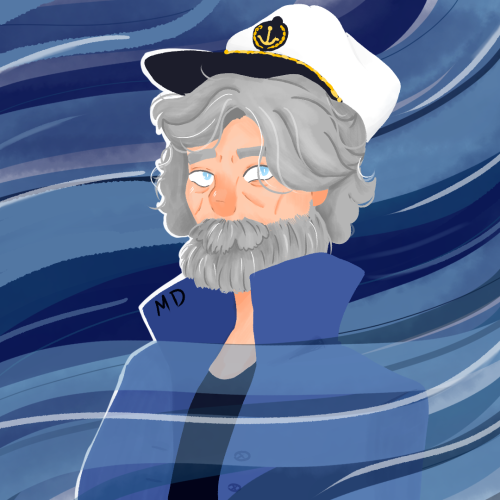 marukondraws: I had drawn this old man but I forgot to post it on here so here you go!