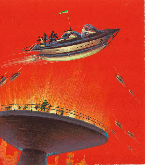 talesfromweirdland:Edward Mortelmans cover illustrations for Edgar Rice Burroughs’s Mars series. Cir