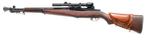 coffeeandspentbrass:fmj556x45:Springfield M1 Garand .30-06 caliber rifle. Rare M1 C Sniper RifleM1C’