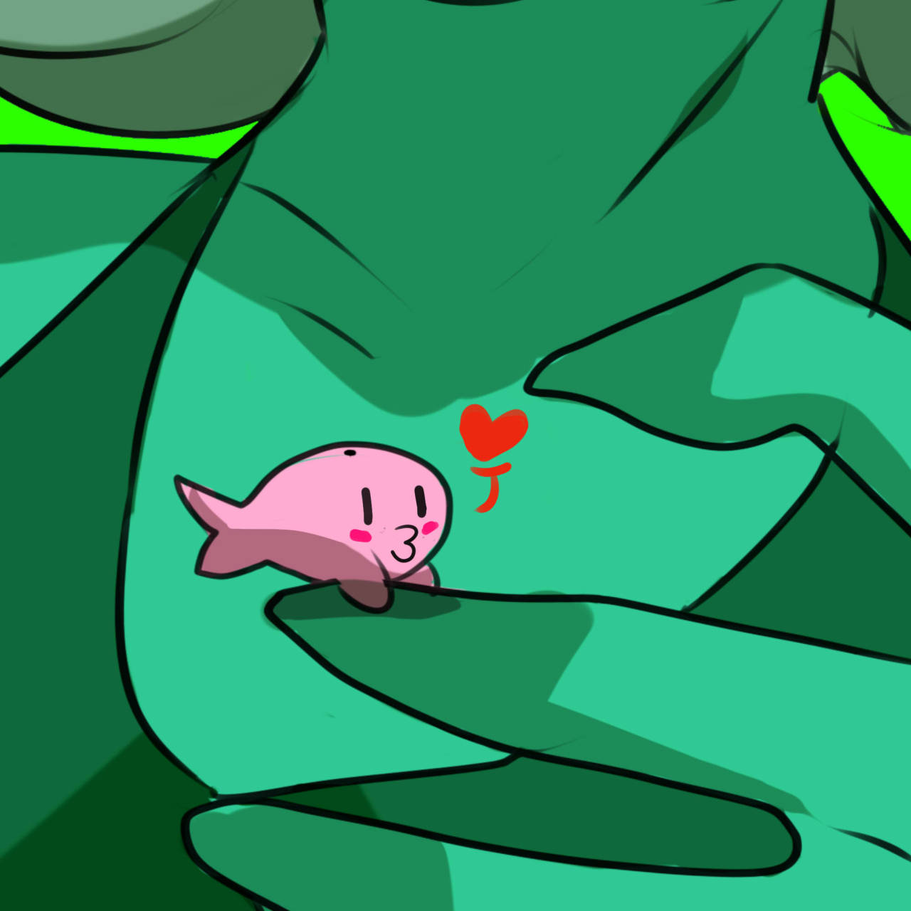 amberfigueroa:  @amberfigueroa welp…meet Malachite new friend  