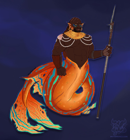 mythprince: Obasi, the first boi of Mermay!For @landgraab