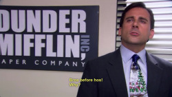 unabellaanima:  feed-the-scenesters-to-the-lions:  Michael Scott explains &ldquo;bros before hoes&rdquo;  you can’t not laugh at this 