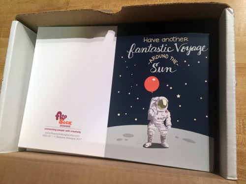 My Astronaut Birthday Cards arrived from the printer today! 