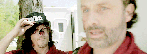 reedusgif:The Walking Dead on Red Nose Day USA