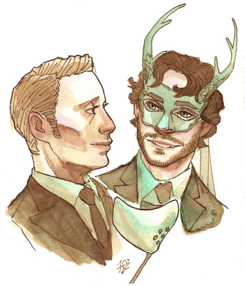 hippano:#Hannictober day 16: MasqueradeDoesn’t Hannibal always wear a mask, though? To complement hi