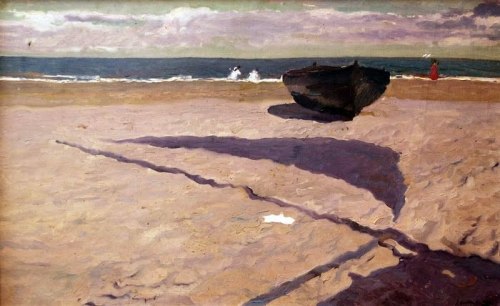 The Shadow of the Boat  -  Joaquin Sorolla i Bastida 1903Spanish 1863-1923Impressionism Madrid, Soro