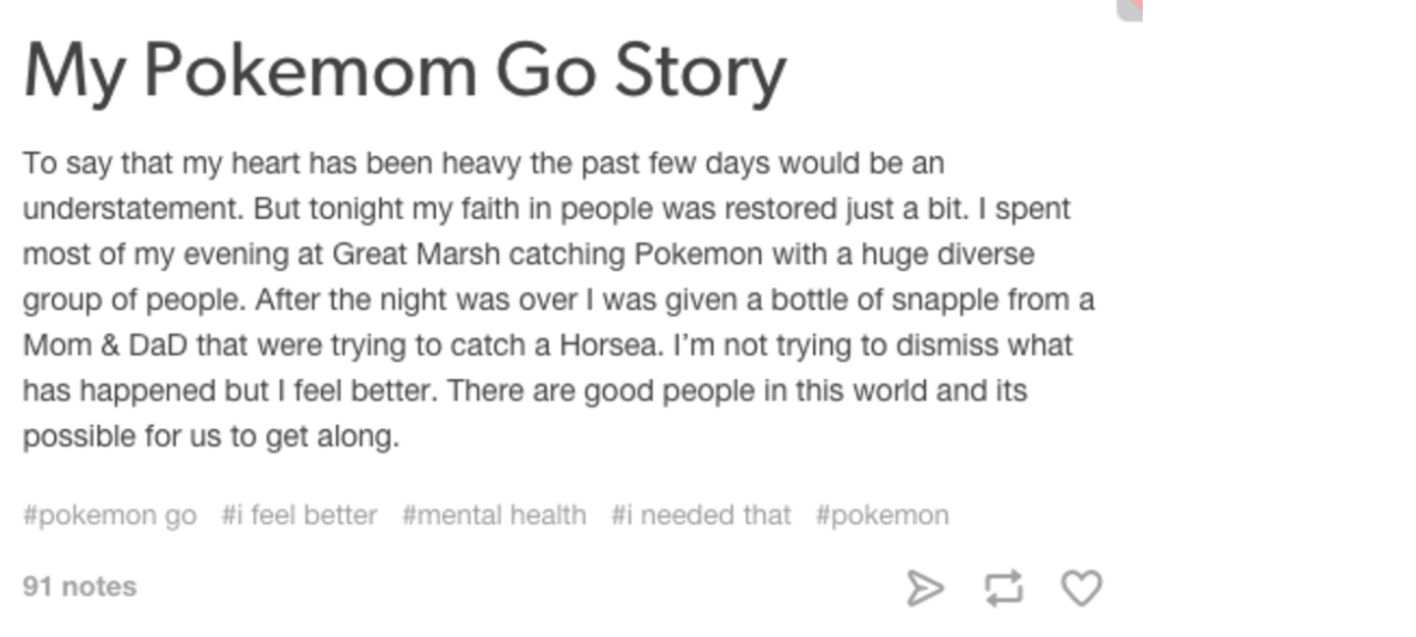 anakin-skylord:  and this too, pokemon go is helping people with depression, anxiety,