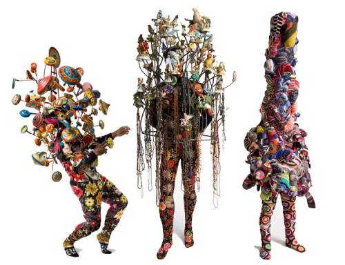 lizardbby:  mocada-museum:  Black Future Month: Nick Cave Nick Cave is an American fabric sculptor, dancer, and performance artist. He is best known for his Soundsuits: wearable fabric sculptures that are bright, whimsical, and other-worldly. He also