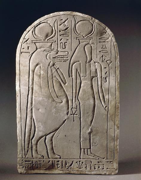 Stele of HayStele depicting goddess Meretseger “She Who Loves Silence”, with female body