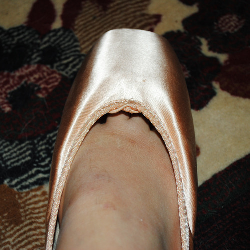 So pointe shoe sizes are whack and I tried to communicate on my wishlist that I wear a 4D in Bloch s