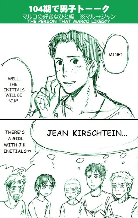 marcobutt:  sorachiin:  By 二階堂 [pixiv] Translated by me (sorry if i make mistake!)  AHAHAHAHAHAHAHAHAHAHAHAHAH 