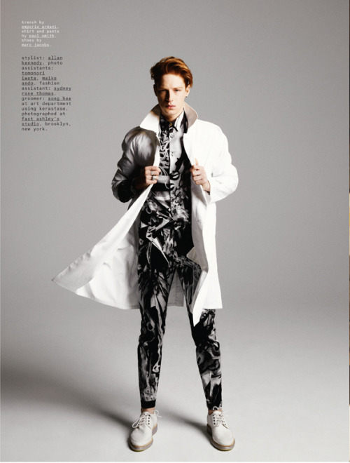 derstefashionist:Race Imboden by Yoshiaki Sekine for Nylon Guys