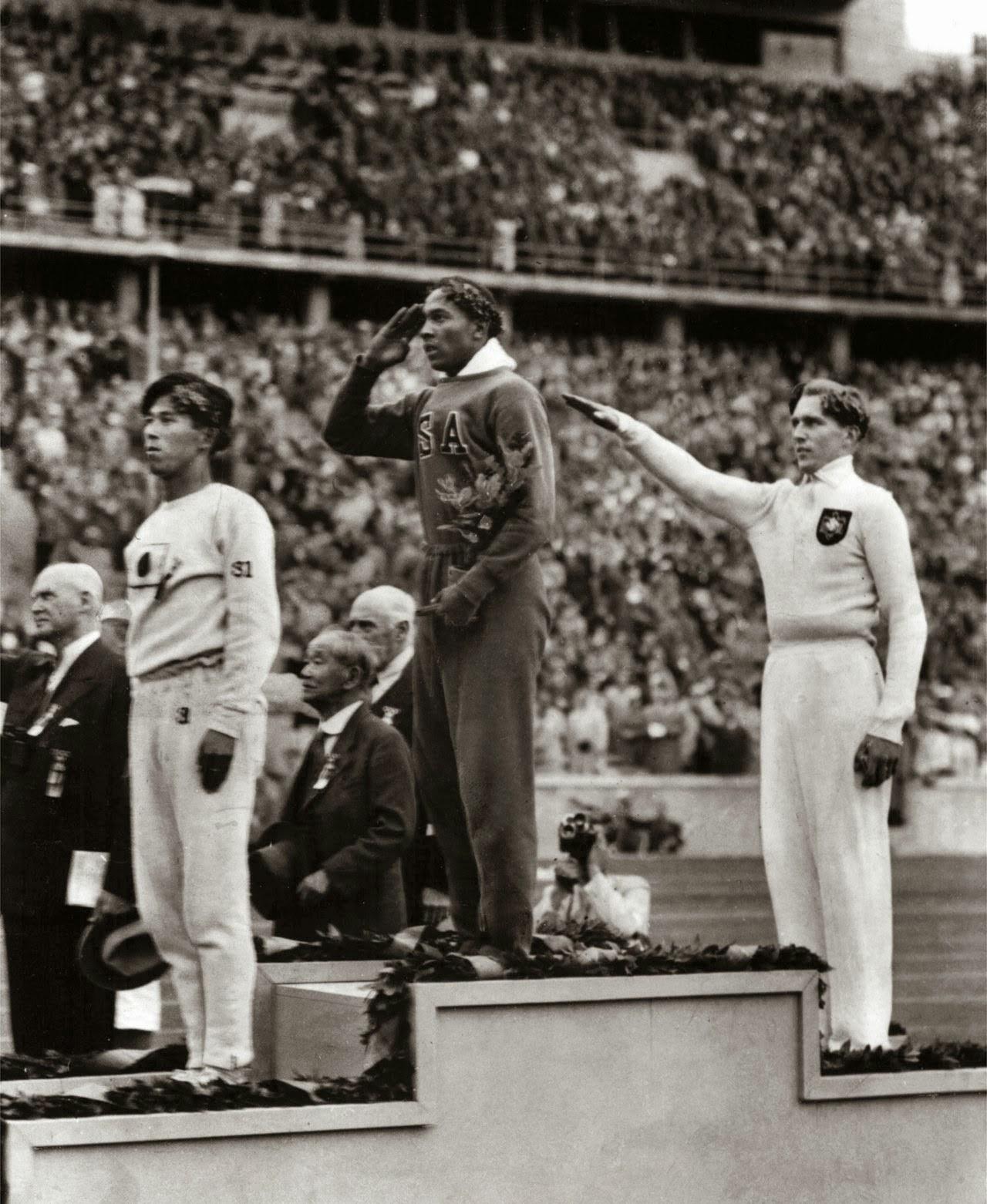 Jesse Owens after winning gold in Summer Olympics, Nazi Germany [1936]