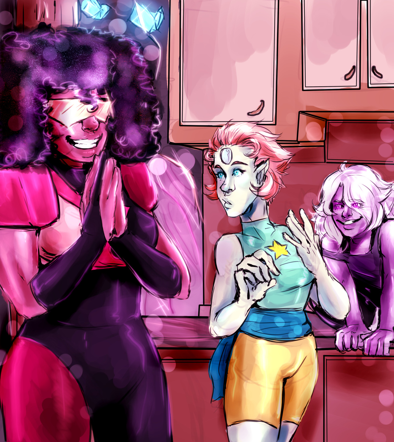 jen-iii:‘PFFT-EHEHE, Check out Garnet!’Screencap Re-Draw request by reeves3!